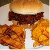 BBQ Pulled Beef Brisket With Sweet Potato Chips