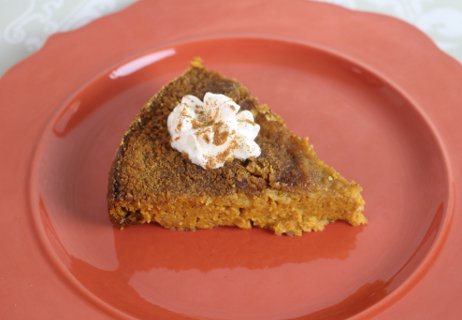 Upside Down Pumpkin Pie