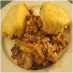 Leftover Turkey and Dumplings Casserole