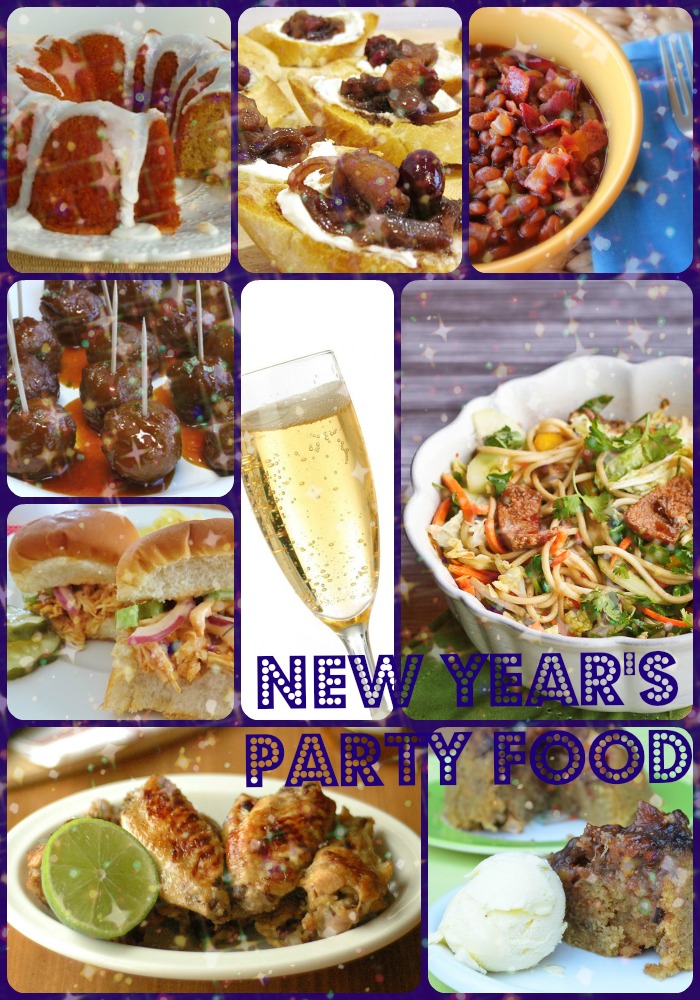 Foods party eve happy cookingwithcurls collage years 21 Holiday Appetizers, Lucky New Year's Foods and New Year's Eve Party
