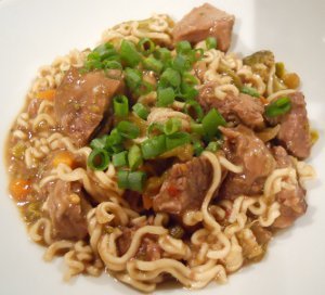Asian Beef with Ramen Noodles