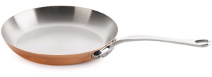 Mauviel M'150s Copper & Stainless Steel Round Frying Pan