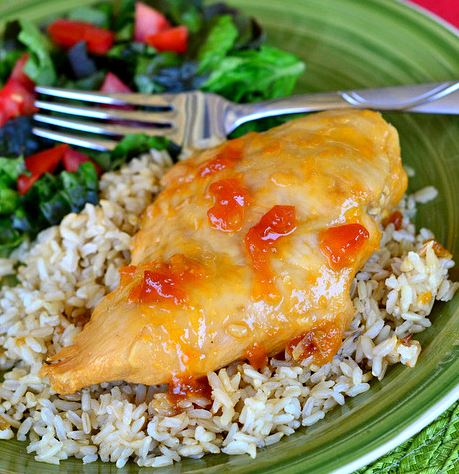 4-Ingredient Apricot Orange Chicken